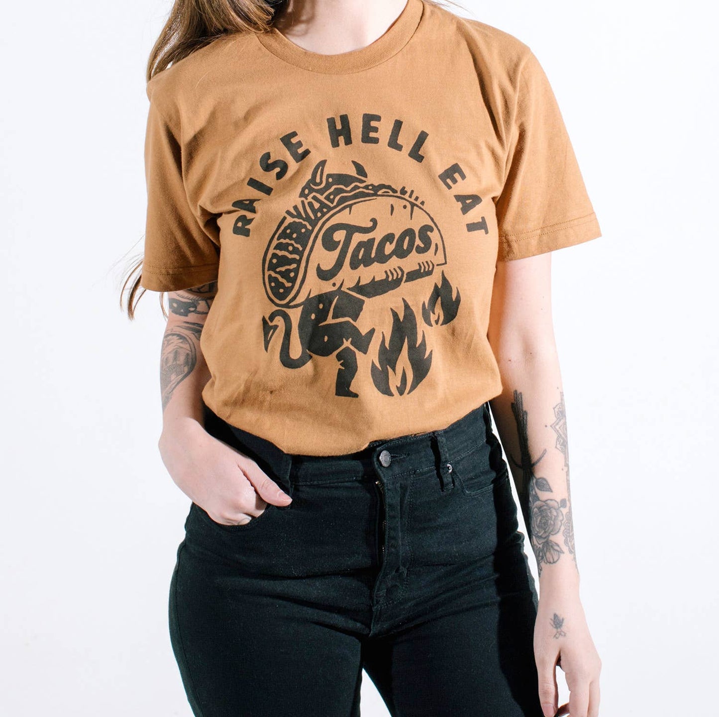Pyknic - Raise Hell Eat Tacos Unisex Tee