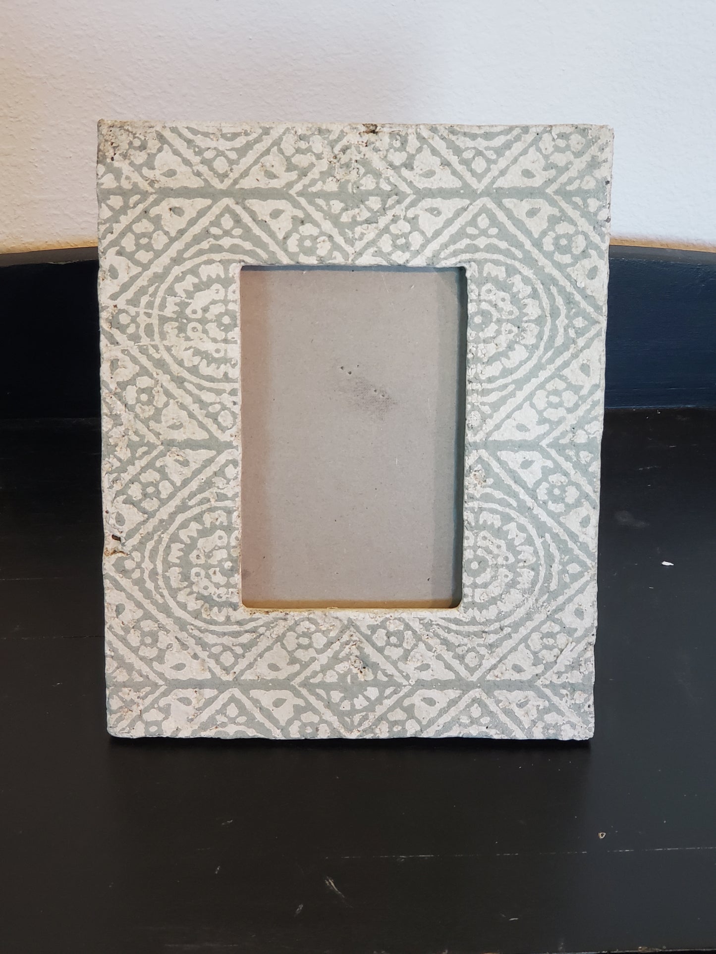 Cement Painted Picture Frame - The Desert Paintbrush