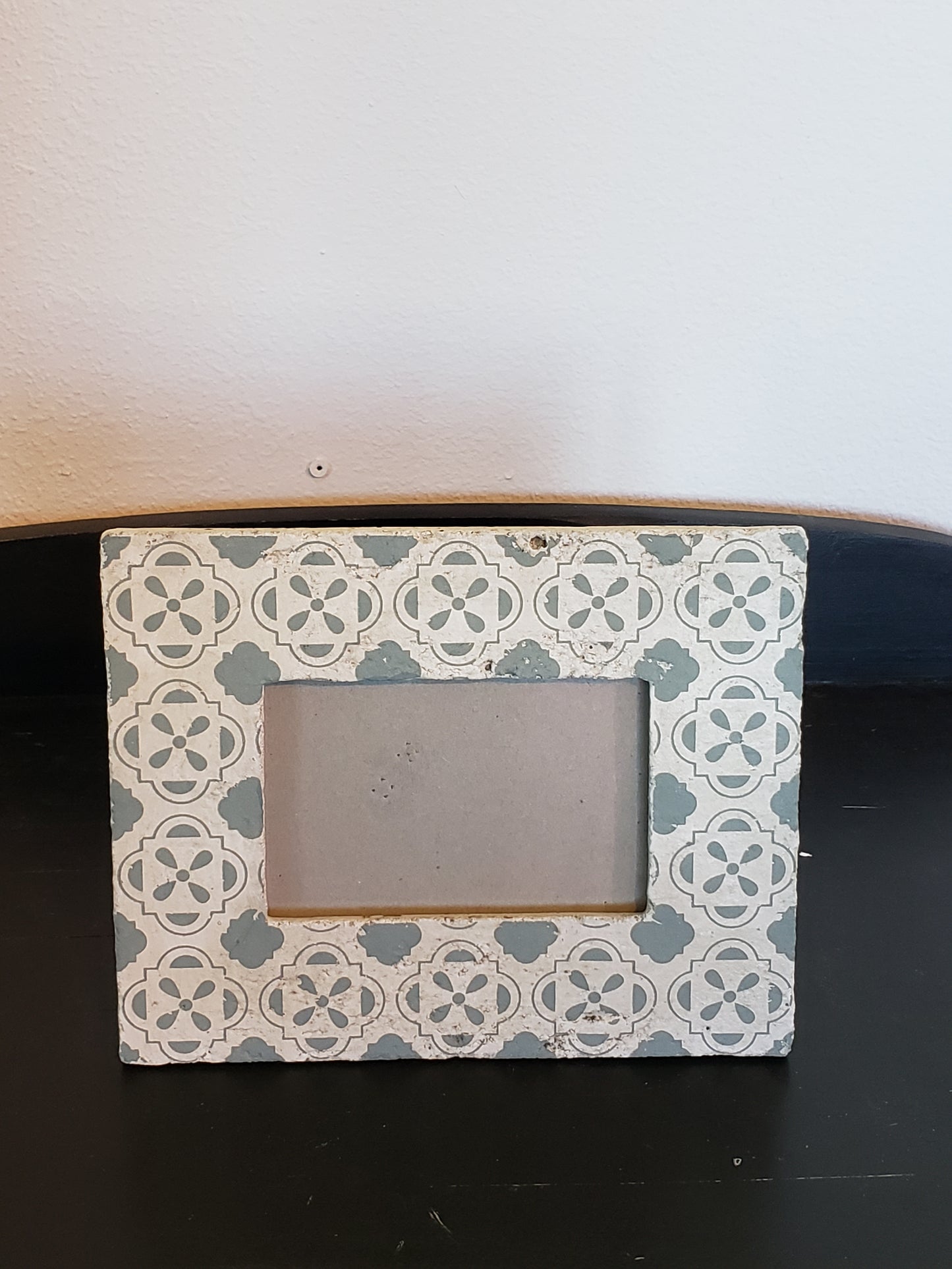 Cement Painted Picture Frame - The Desert Paintbrush