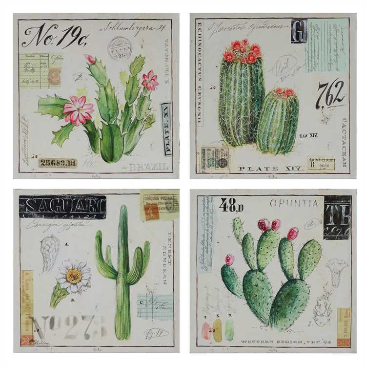 Cactus Canvas Artwork - The Desert Paintbrush