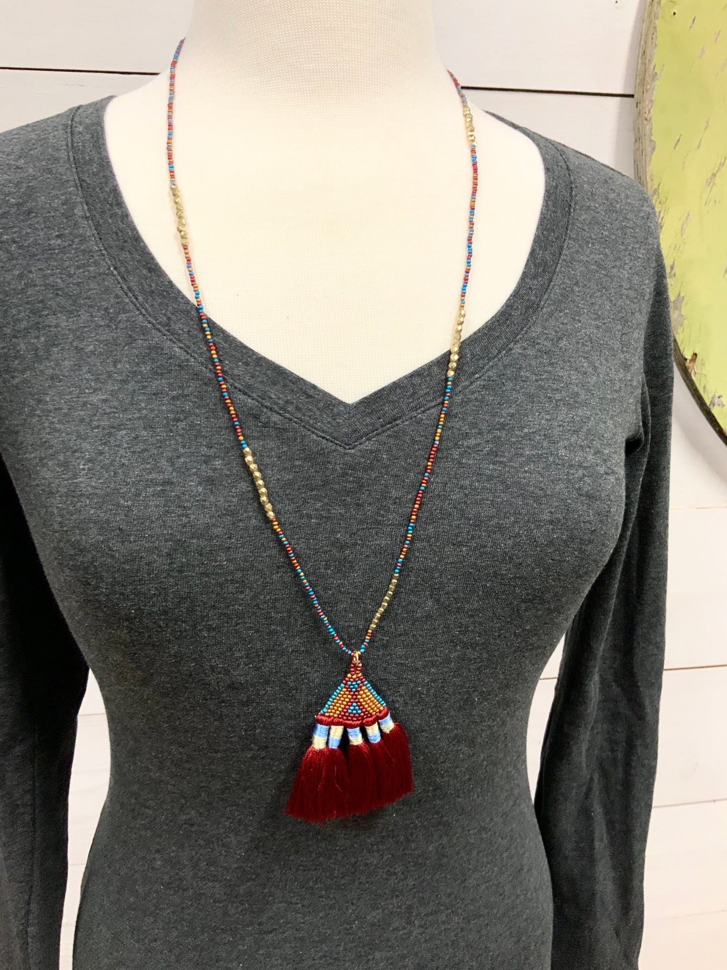 Fan Tassel Necklaces - The Desert Paintbrush