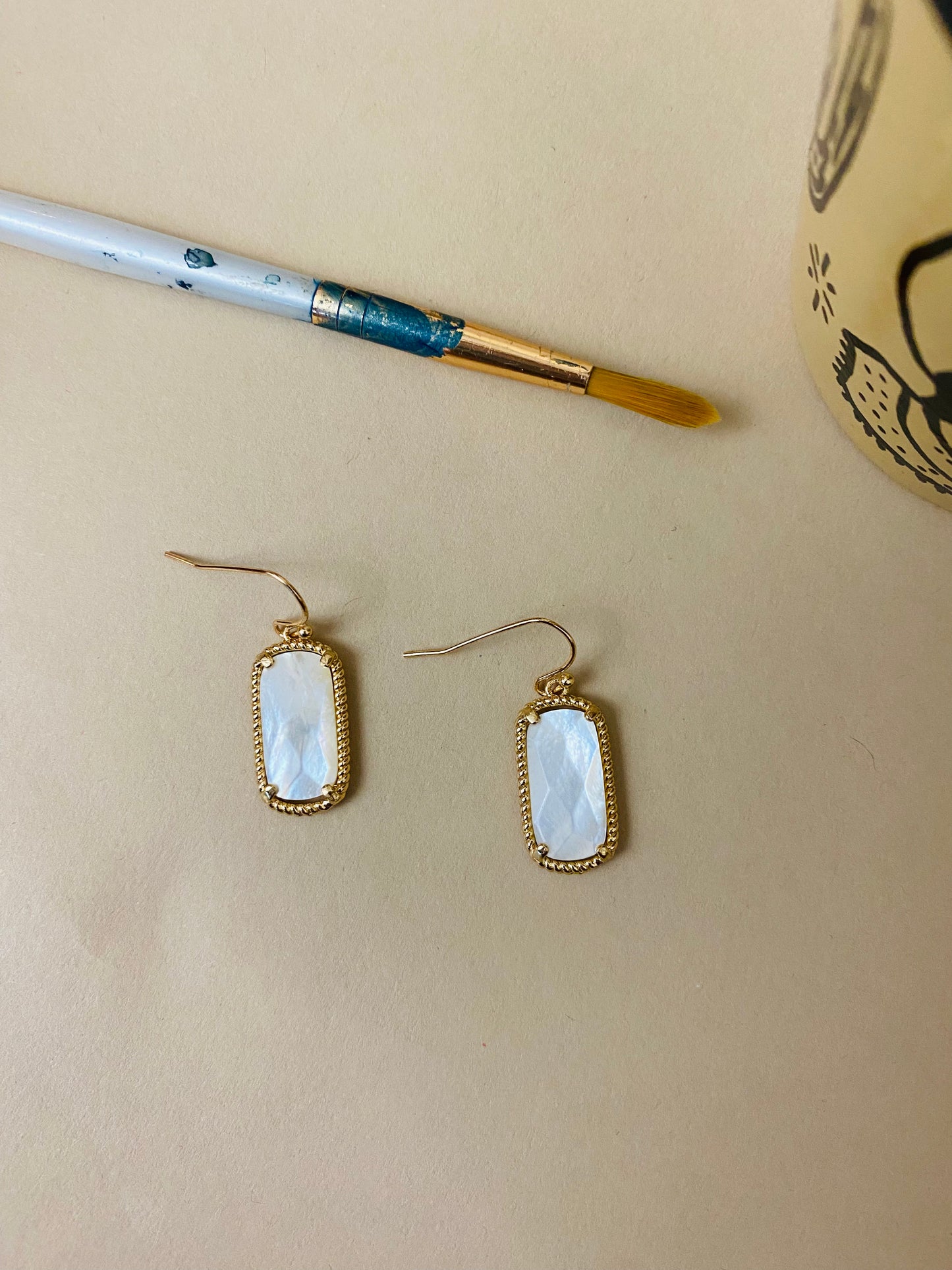 The Golden Pearl Earrings