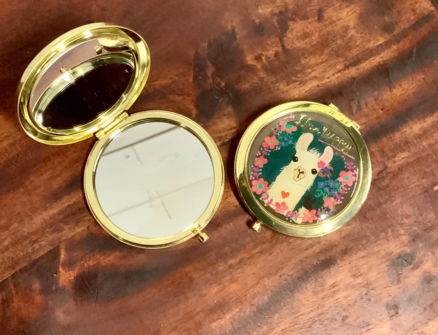 Compact mirror - The Desert Paintbrush
