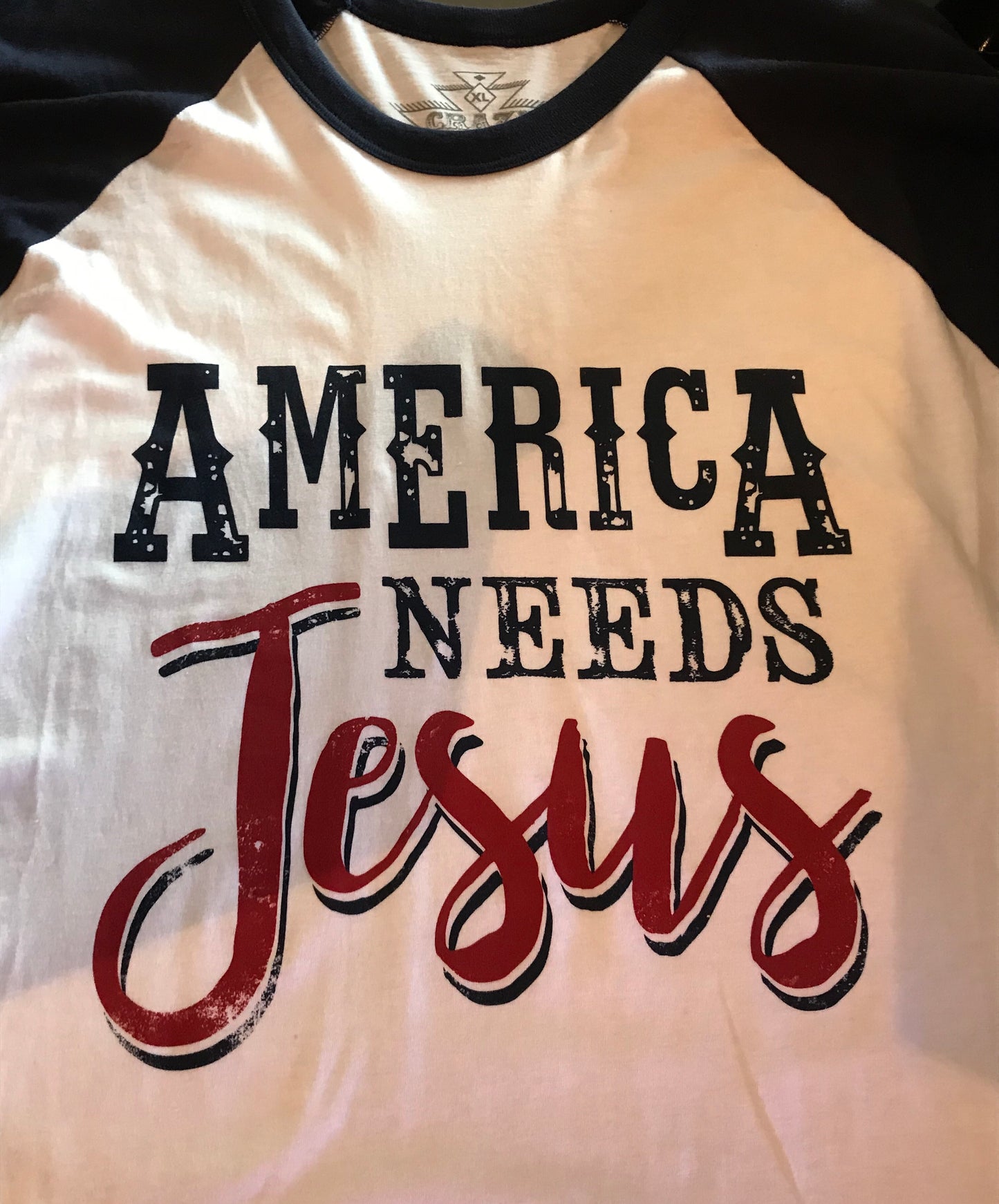 America Needs Jesus tee - The Desert Paintbrush