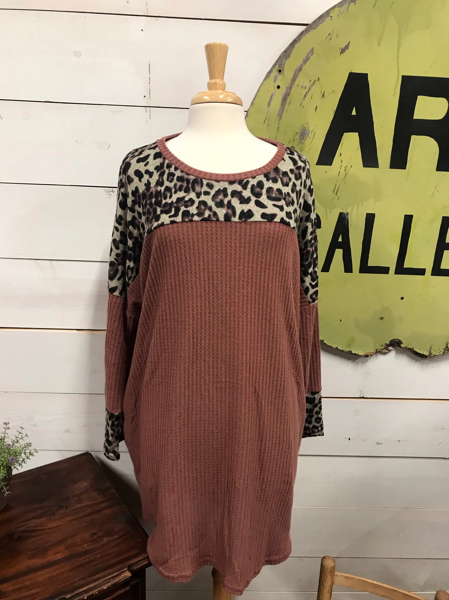Leopard & Blush dress - The Desert Paintbrush