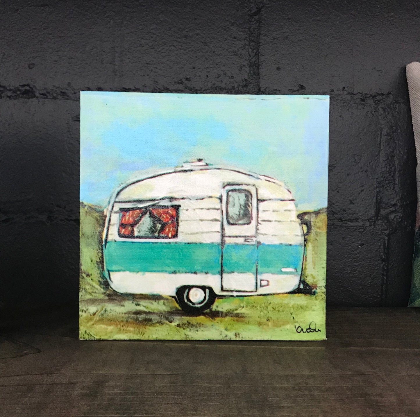 Camper canvas art - The Desert Paintbrush