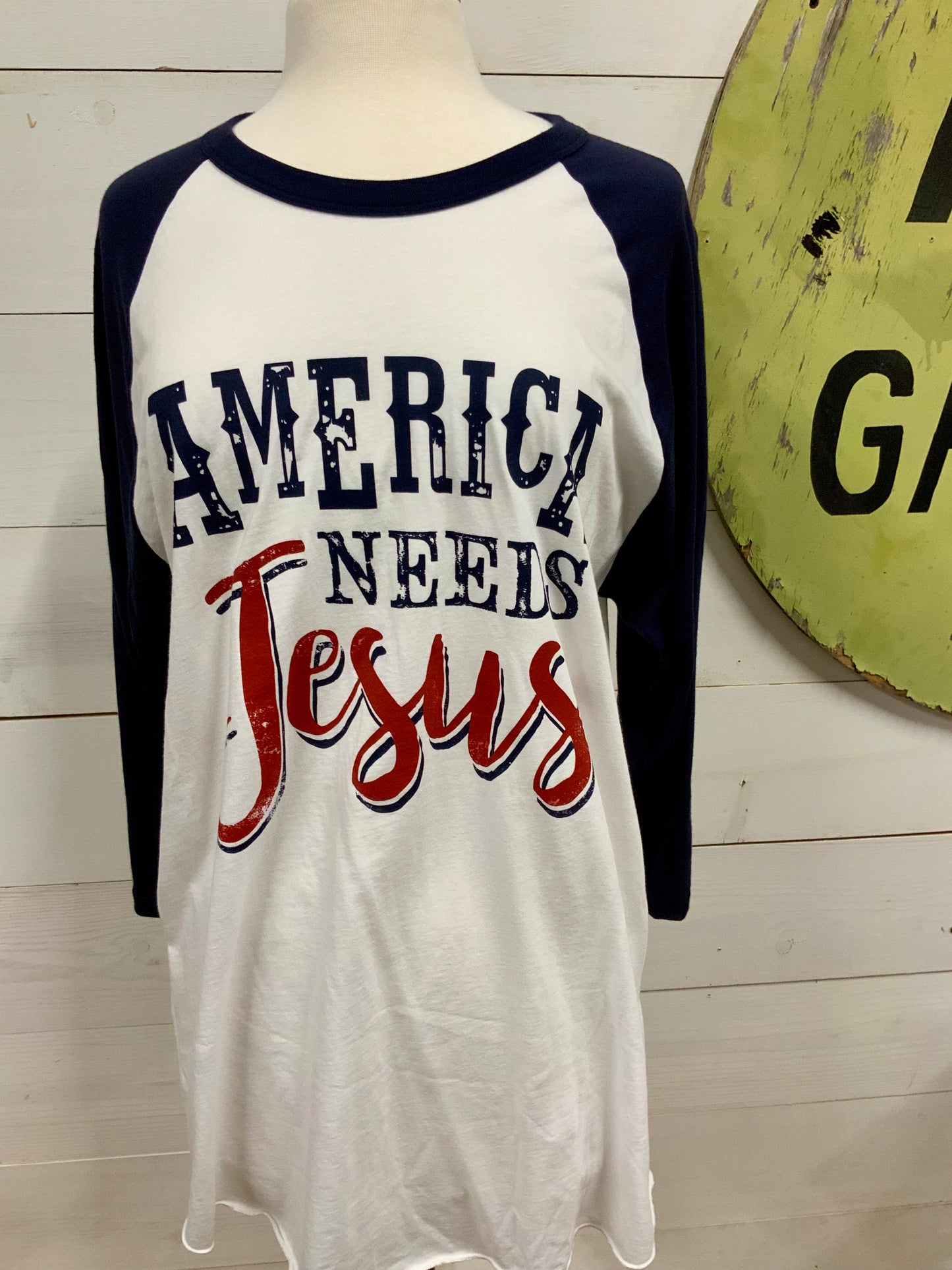 America Needs Jesus tee - The Desert Paintbrush
