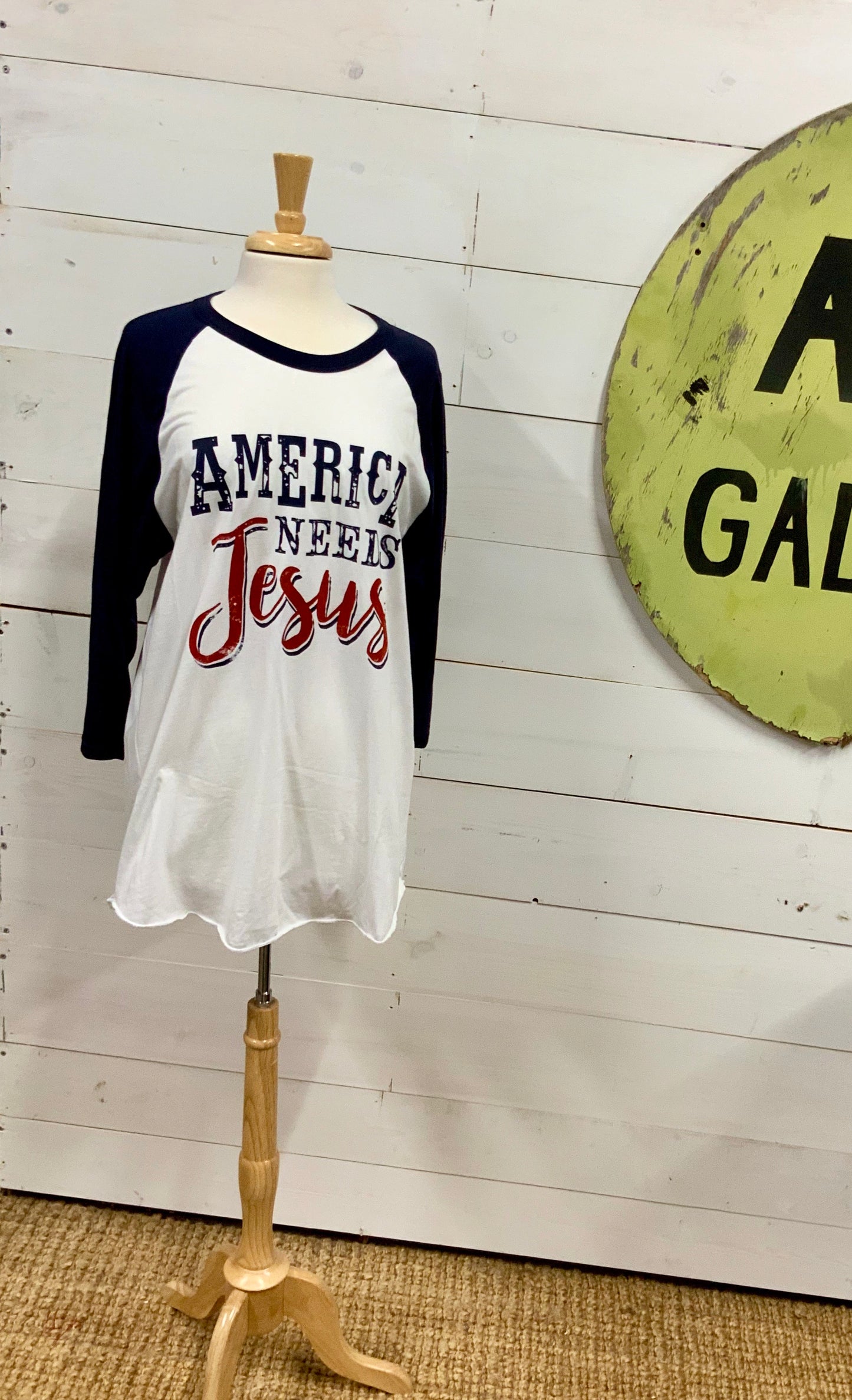 America Needs Jesus tee - The Desert Paintbrush