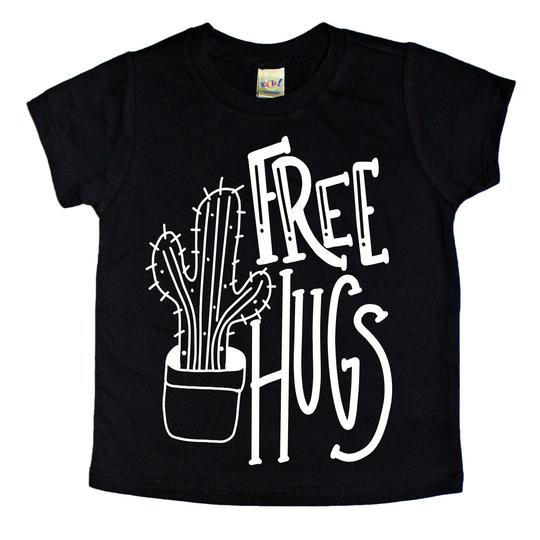 Mattie and Mase - Free Hugs Cactus Kids Tee - The Desert Paintbrush