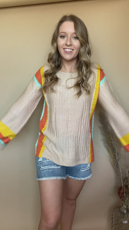 Desert Hippie Bell Sleeve Sweater