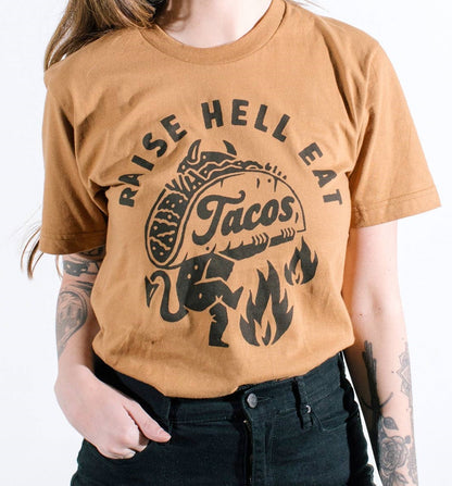 Pyknic - Raise Hell Eat Tacos Unisex Tee