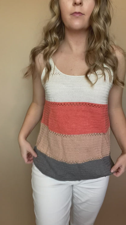 Crotchet Colorblock Tank