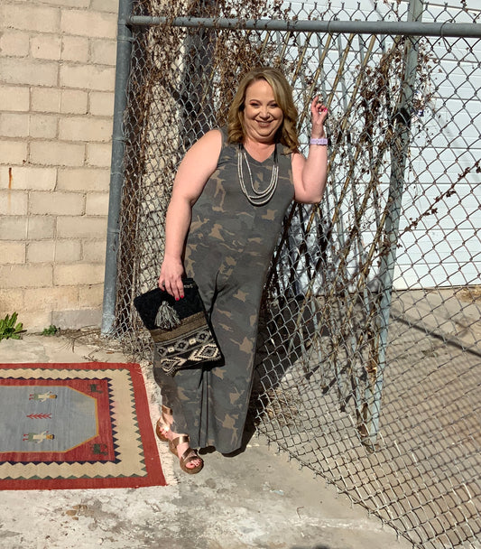 Camo Jumpsuit - The Desert Paintbrush