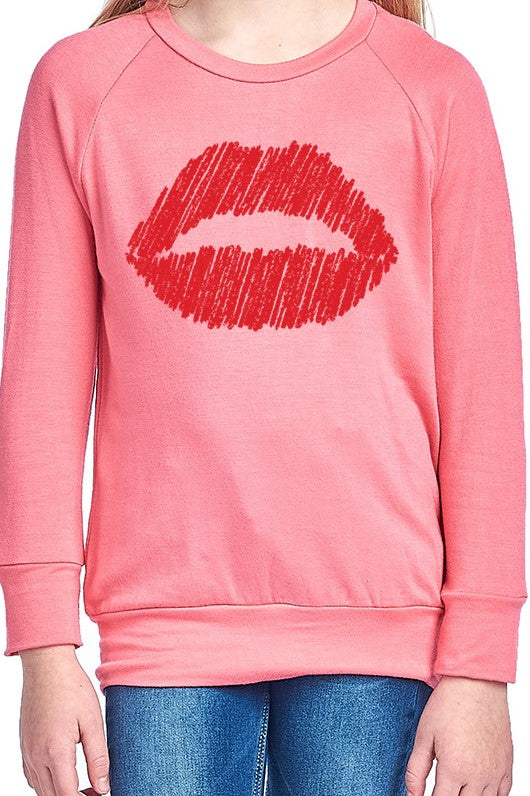 Coral Kiss Sweatshirt