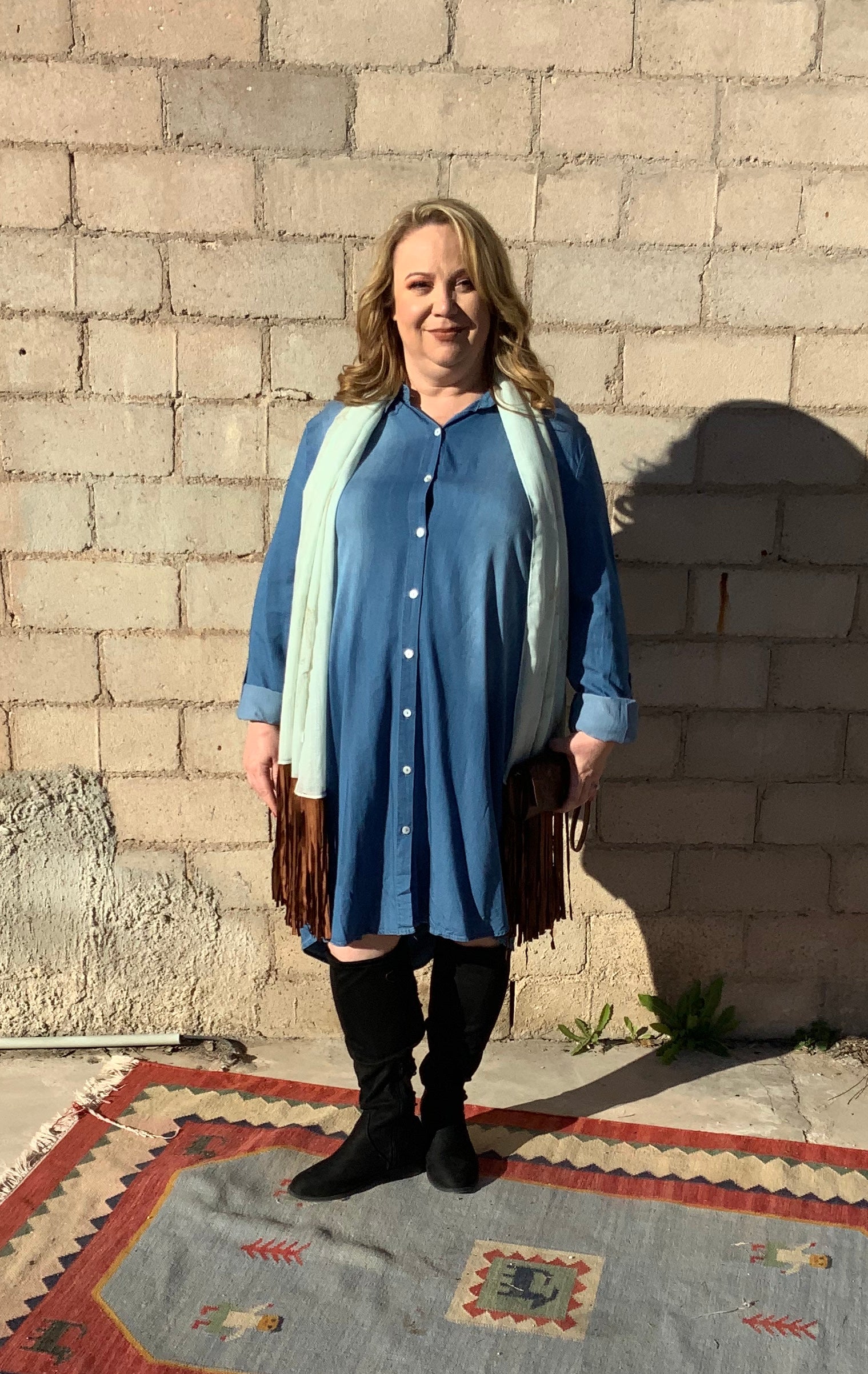 Denim Dress - The Desert Paintbrush