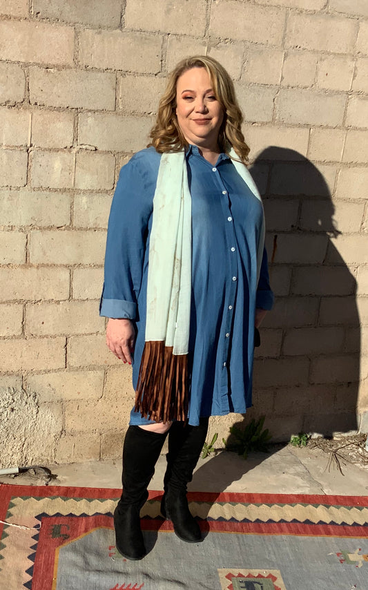 Denim Dress - The Desert Paintbrush