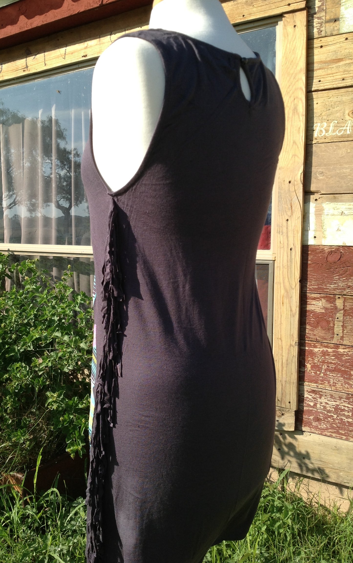Cactus Craze Dress With Fringe - The Desert Paintbrush