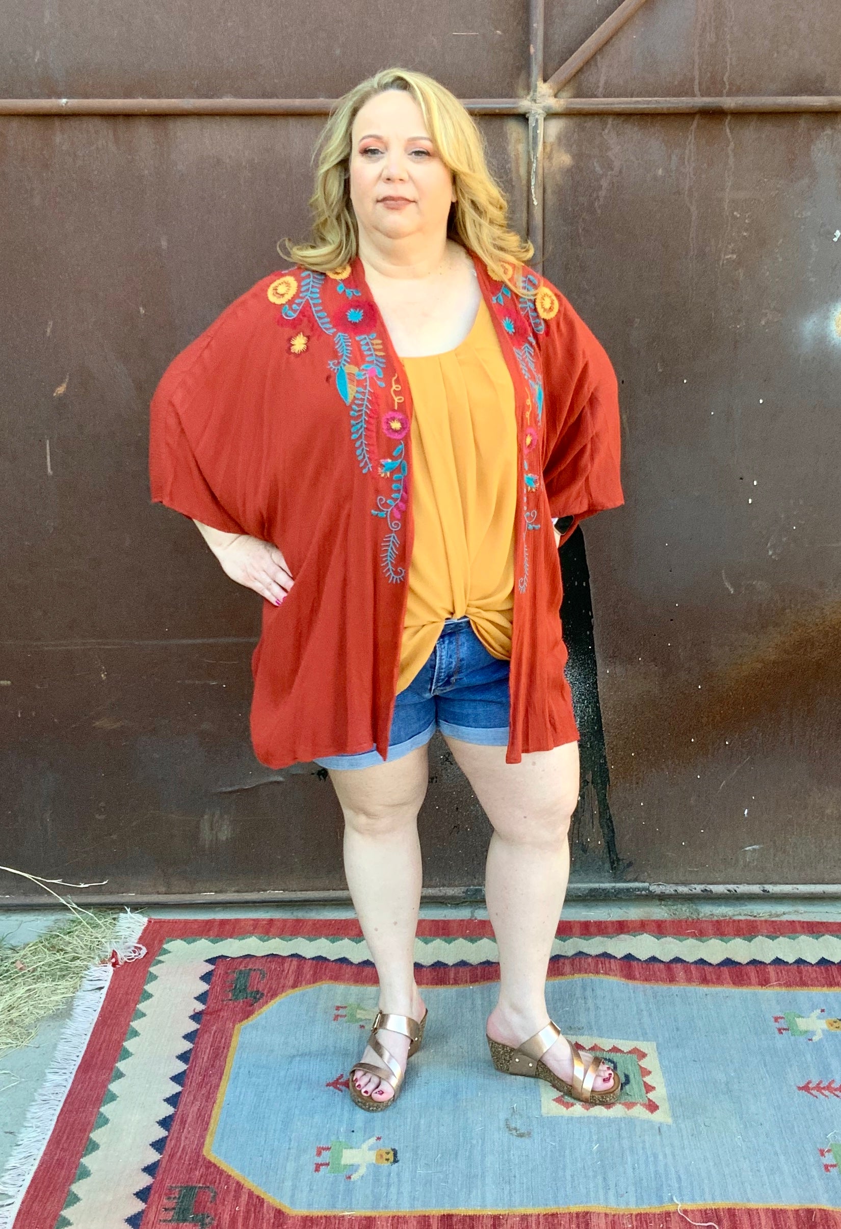 Mustard Pleated Tank - The Desert Paintbrush