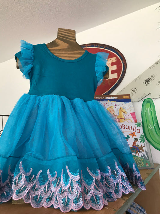 Peacock Princess Dress - The Desert Paintbrush