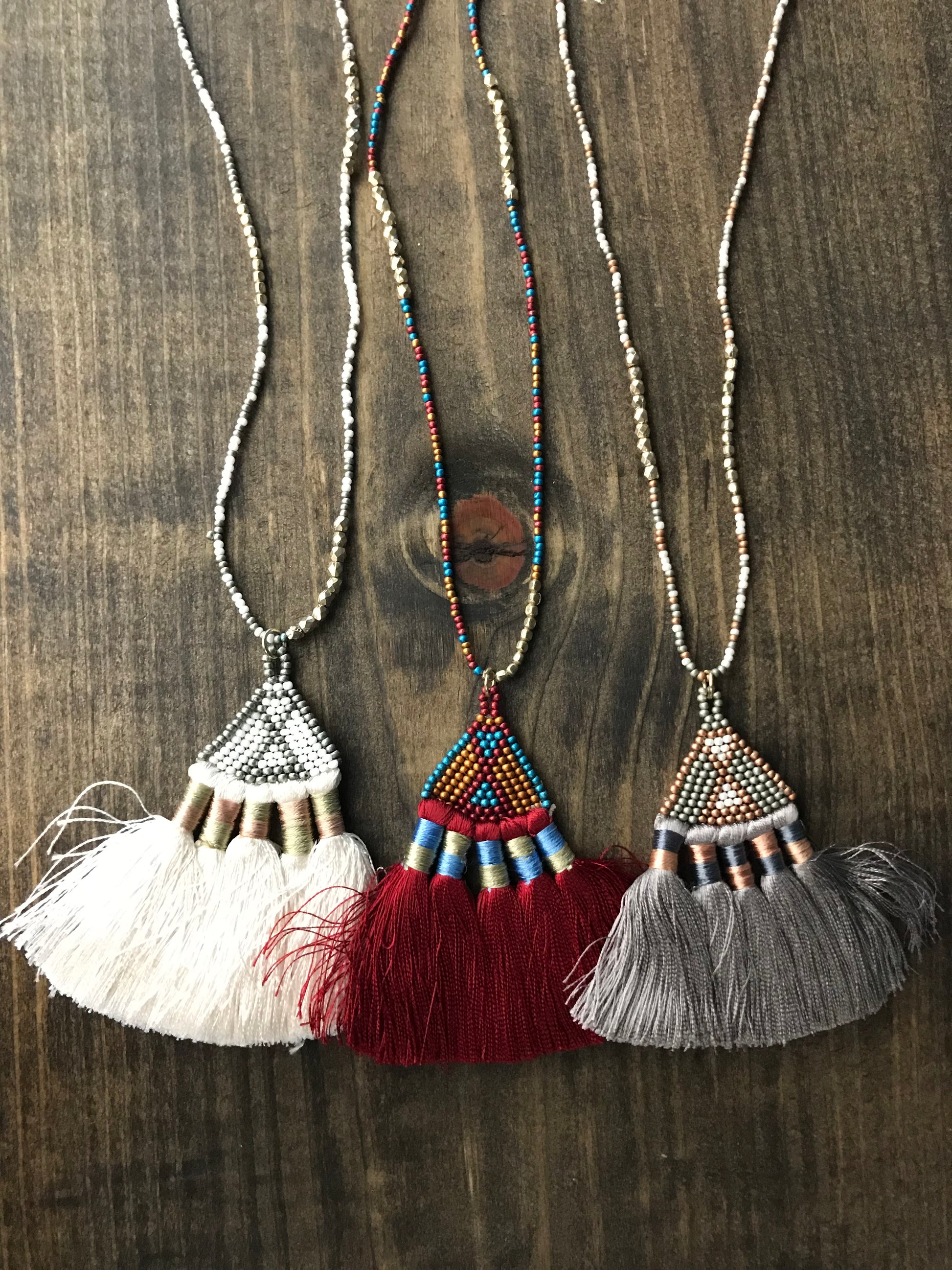 Fan Tassel Necklaces - The Desert Paintbrush