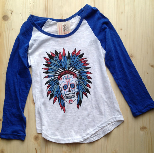 "Sugar Skull" Baseball Tee - The Desert Paintbrush