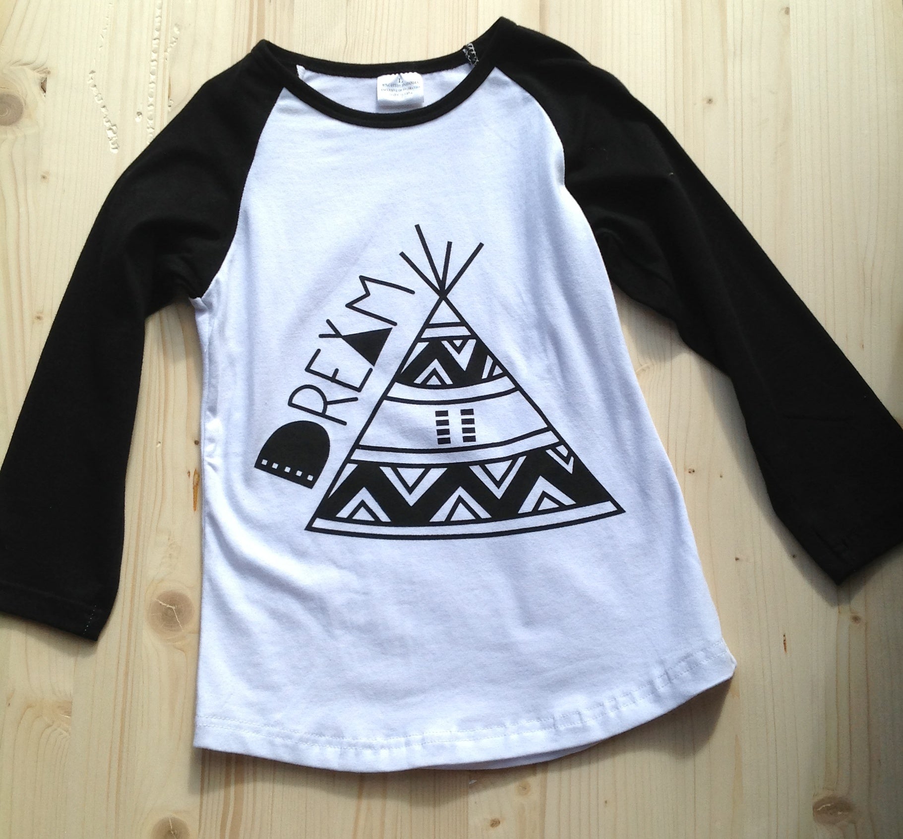"Dreamy TeePee" Baseball T - The Desert Paintbrush