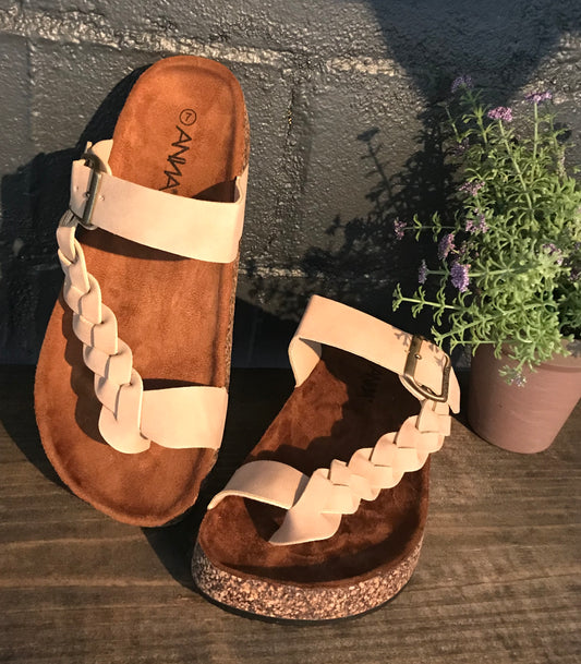 Nude Braided Sandals - The Desert Paintbrush