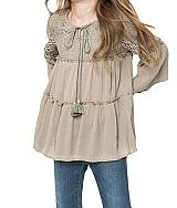 Girls "Olive You" Top - The Desert Paintbrush