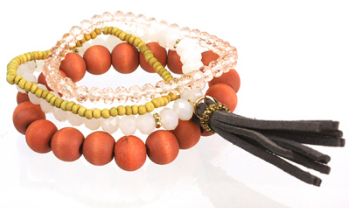 Wooden Beaded Bracelet - The Desert Paintbrush