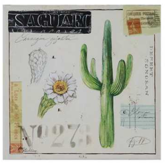 Cactus Canvas Artwork - The Desert Paintbrush