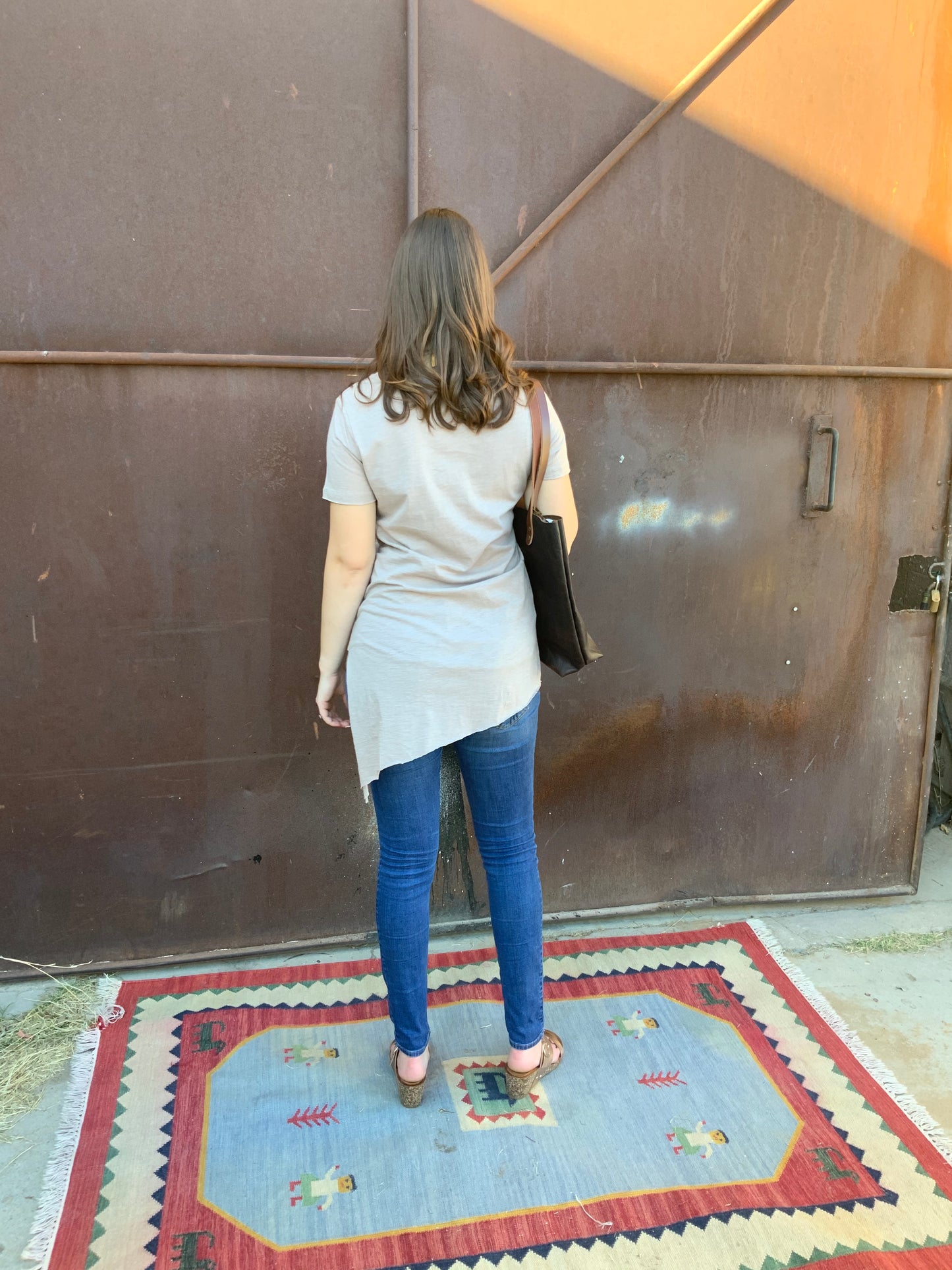Asymetrical Side Slit top - The Desert Paintbrush
