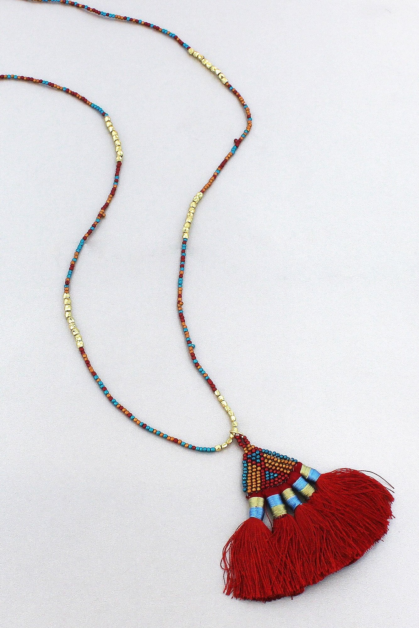 Fan Tassel Necklaces - The Desert Paintbrush