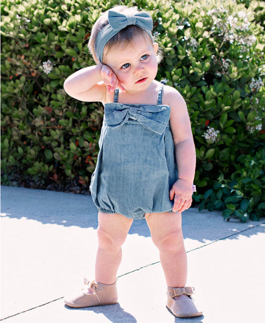 Girls Denim Romper - The Desert Paintbrush