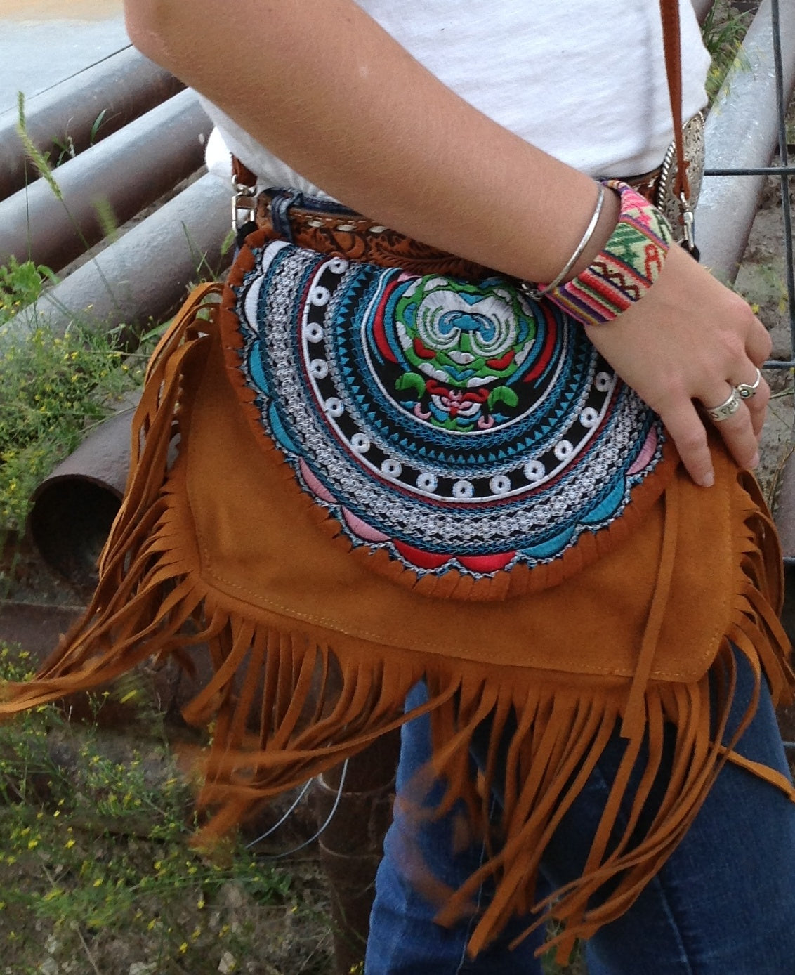 Festival Hippie Crossbody Handbag - The Desert Paintbrush