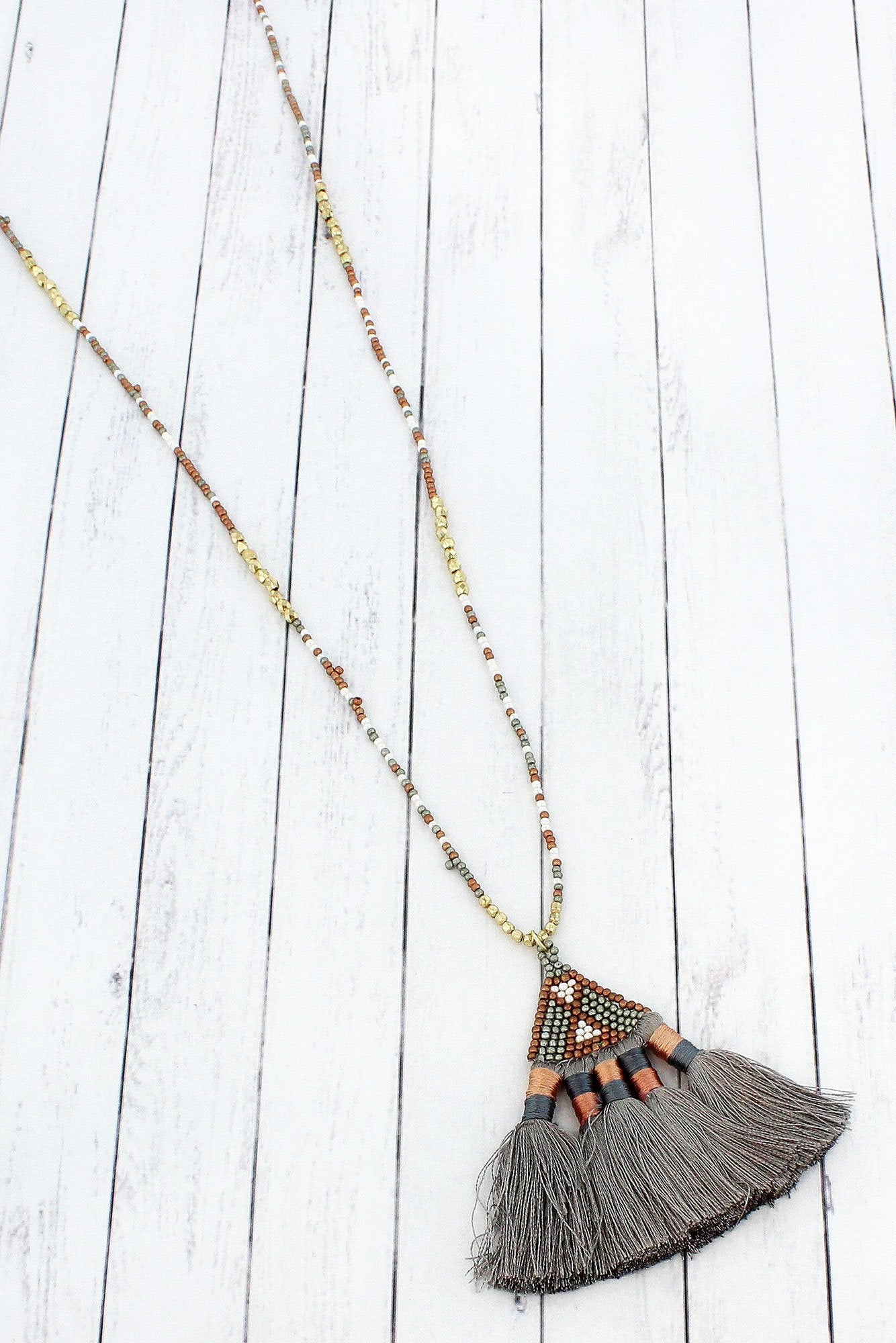 Fan Tassel Necklaces - The Desert Paintbrush