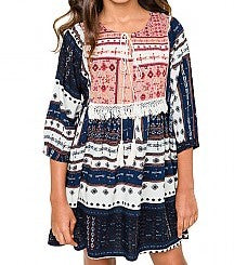 Girls "Gypsy Blues" Dress - The Desert Paintbrush