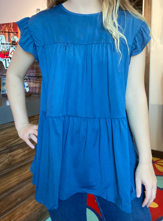 Teal Dream Babydoll Top