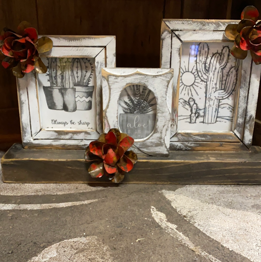 Picture frame with roses