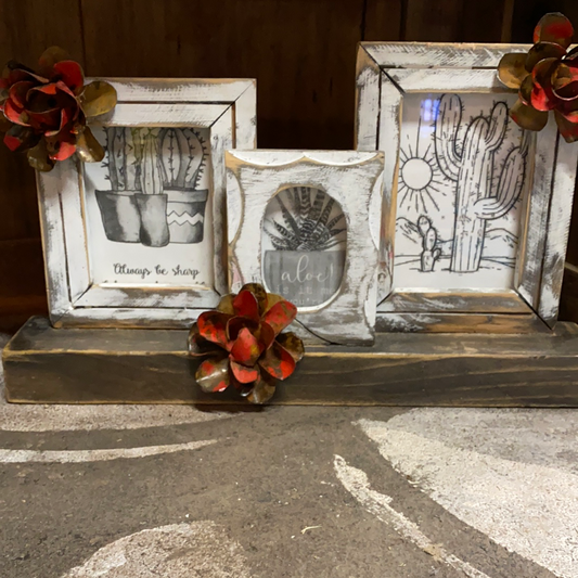 Picture frame with roses