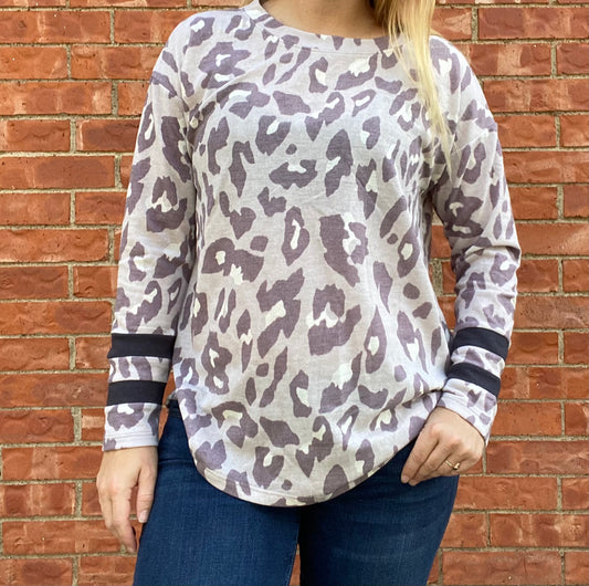 Purple Leopard Top
