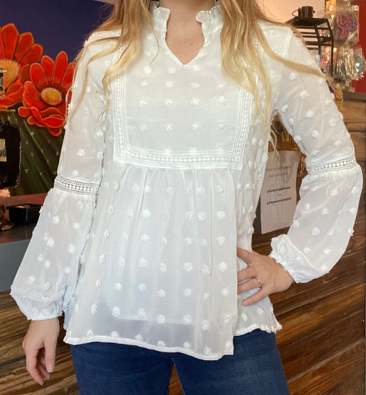 Like A Cloud White Top