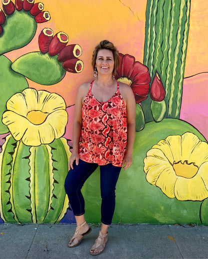 Neon Coral Tank