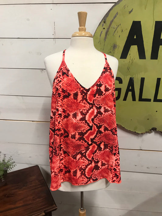 Neon Coral Tank - The Desert Paintbrush