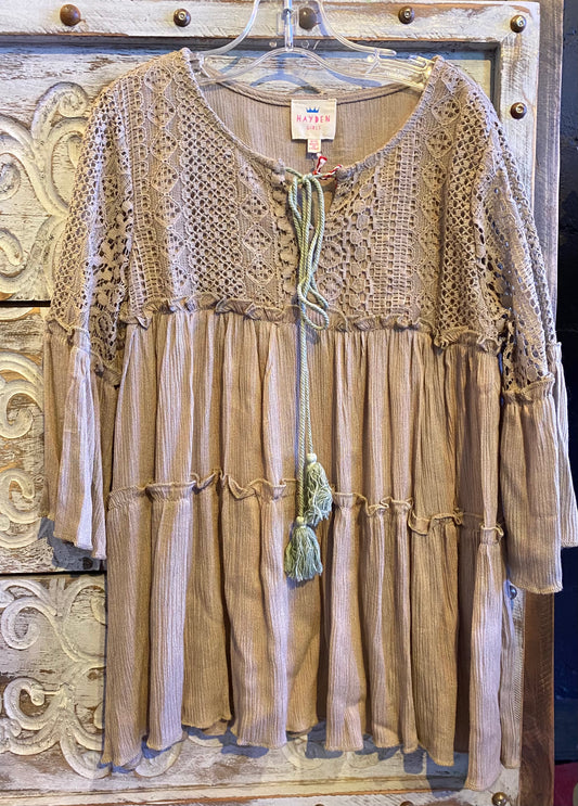 Girls "Olive You" Top