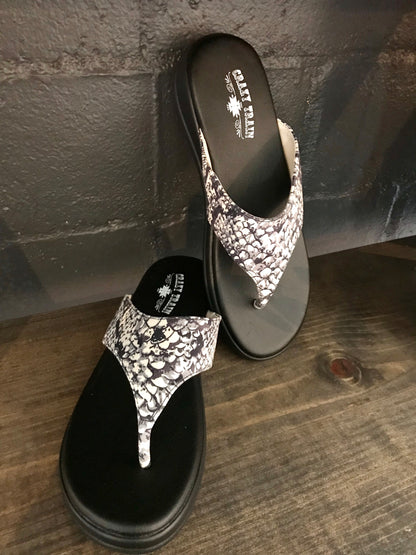 Python sandals - The Desert Paintbrush