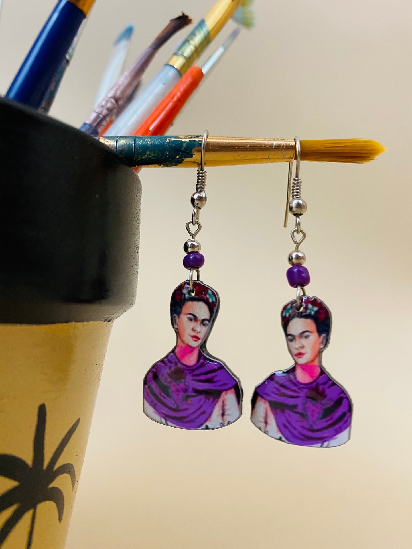 Frida Earrings-Purple