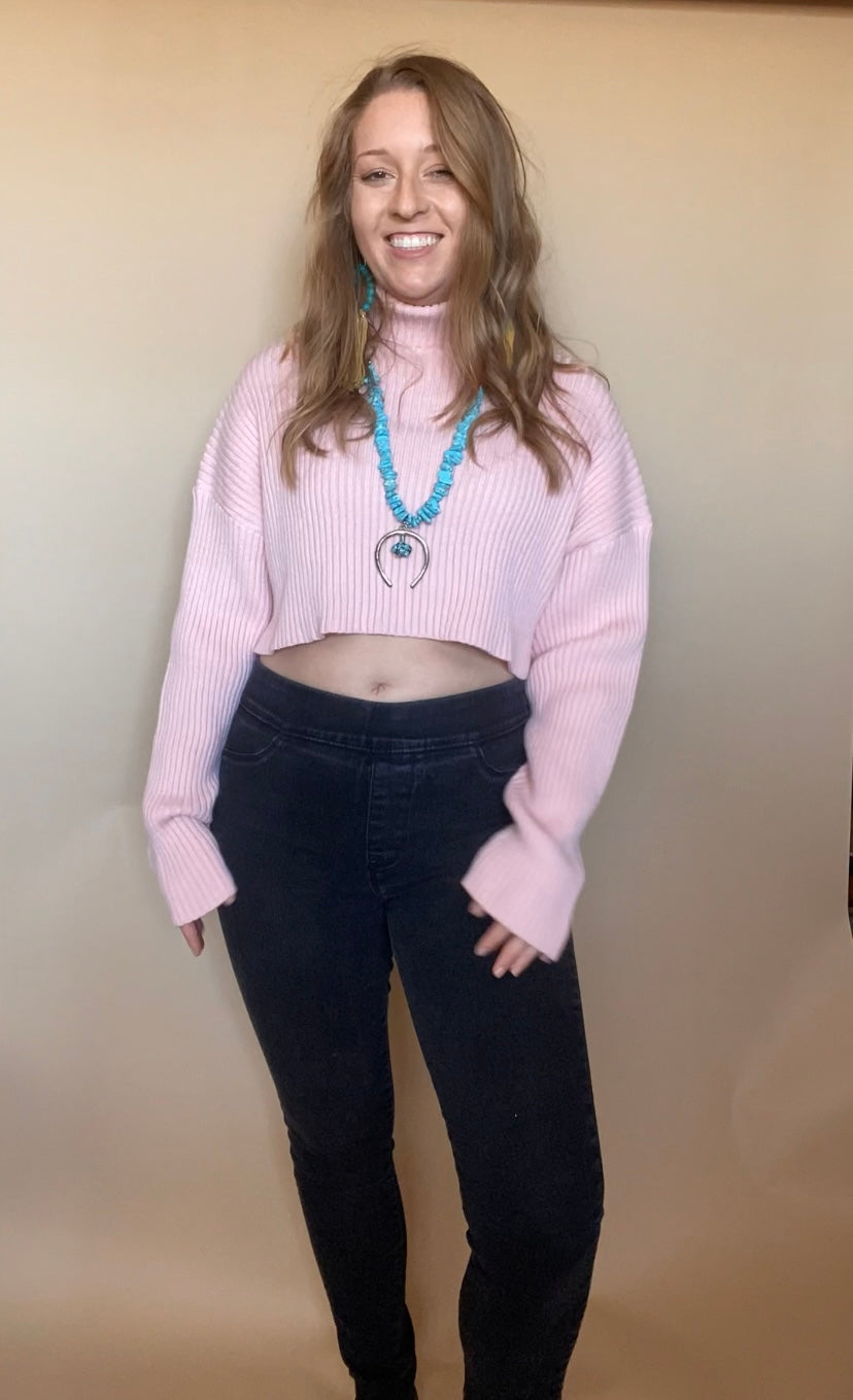 Pretty Pink Turtleneck