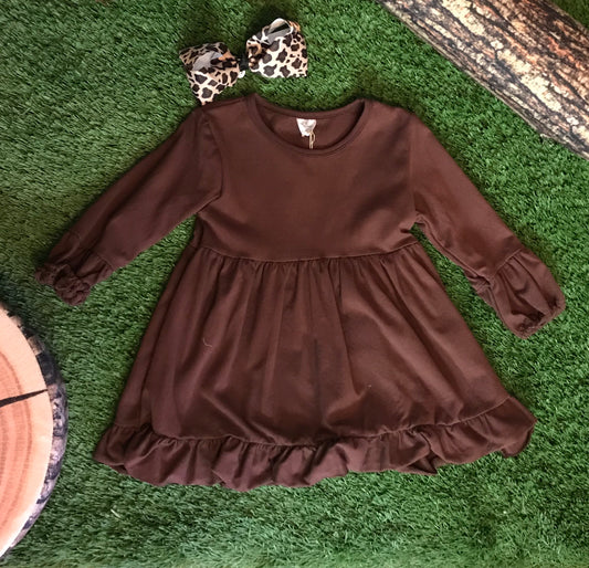 Brown Ruffle Shirt - The Desert Paintbrush