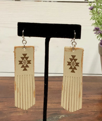 Aztec fringe earrings - The Desert Paintbrush