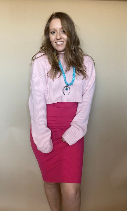 Pretty Pink Turtleneck